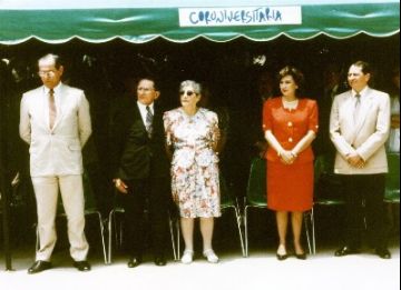 Dr. Eduardo Aldana, Sr. Jose Osorio, Sra Flor de Osorio yotros