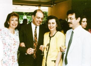 Dra. Myriam Urrea, Dr. Guillermo Sanudo y Dr. Federico García