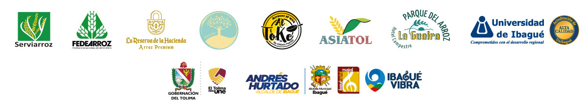 Logos apoyo Día del Arroz Unibagué