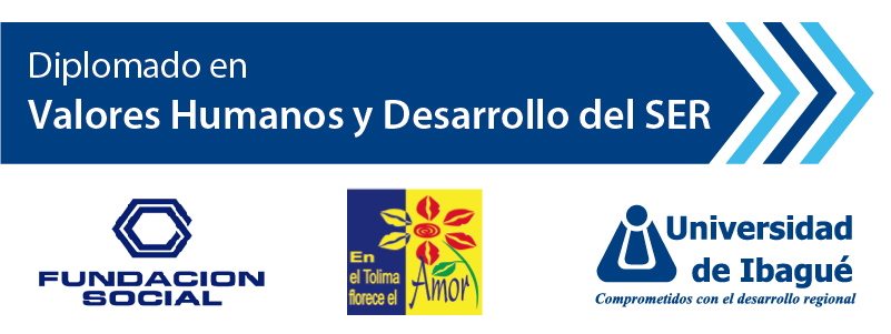 Unibagué, Fundación Social y la En el Tolima florece el amor invitan al Diplomado Educación en Valores Humanos y Desarrollo del Ser, que se cumplirá este año.