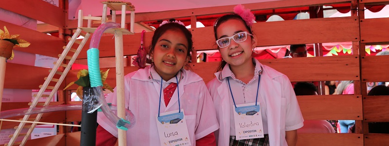 Adolescentes y niños investigadores del departamento visitaron Unibagué este miércoles 21 de noviembre, en la Feria departamental Ondas Tolima.